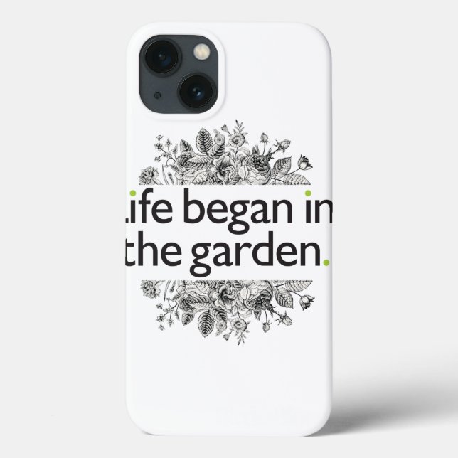 Life Began in the Garden Case-Mate iPhone Case (Back)