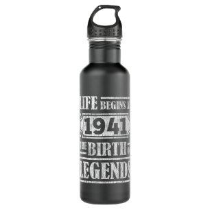 Life Begins 1941 The Birth Of Legend 80th Birthday 710 Ml Water Bottle