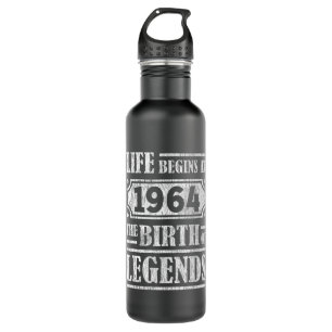 Life Begins 1964 The Birth Of Legend 57th Birthday 710 Ml Water Bottle