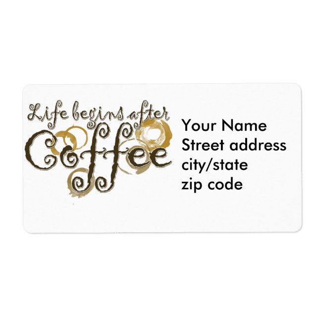 Life Begins after coffee (Front)