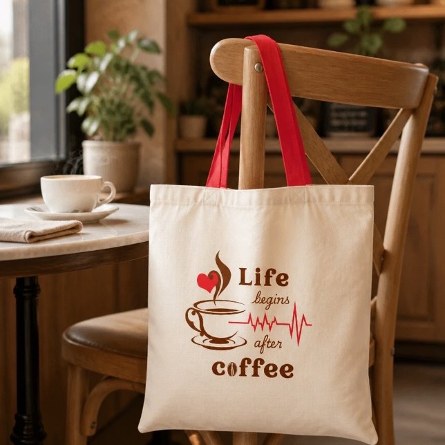 Life Begins After Coffee Tote Bag (Creator Uploaded)