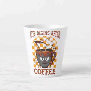 Life Begins After Coffee – Witchy Halloween Latte Mug