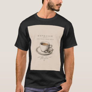 Life Begins After Espresso Vintage Coffee Lover T-Shirt