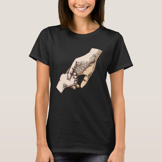 Life Begins And Love Never Ends Parents Family T-Shirt (Front)