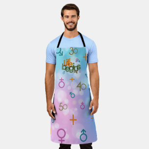 Life Begins At (Customise) Apron (Large)