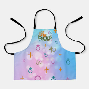 Life Begins At (Customise) Apron (Small)
