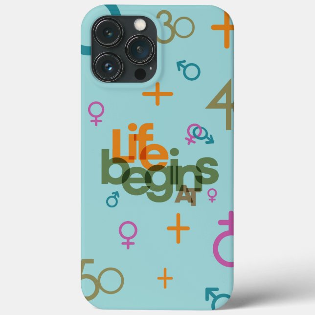Life Begins At (Customise) | Case-Mate iPhone Case (Back)
