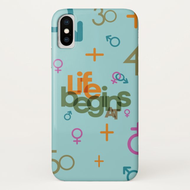 Life Begins At (Customise) | Case-Mate iPhone Case (Back)