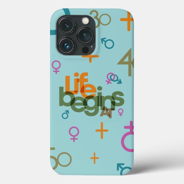 Life Begins At (Customise) | Case-Mate iPhone Case (Back)