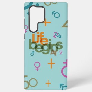 Life Begins At (Customise)   Samsung Galaxy Case