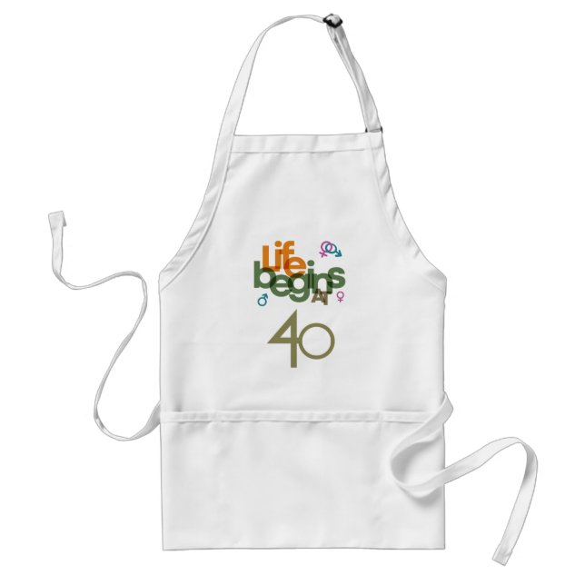 Life Begins At (Customise) | Standard Apron (Front)