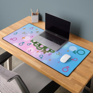 Life Begins at   Desk Mat