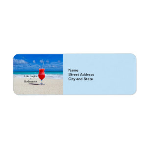 Life Begins at Retirement address label, Return Address Label