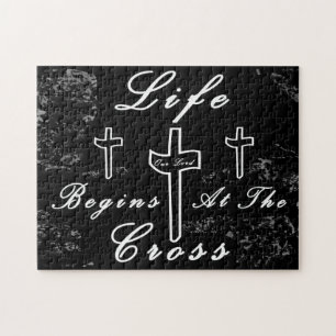 Life begins at the cross jigsaw puzzle