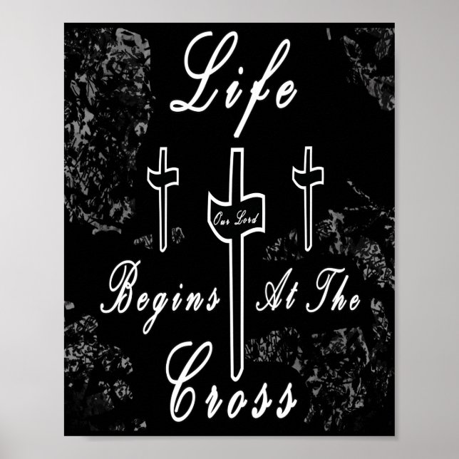 Life begins at the cross  poster (Front)