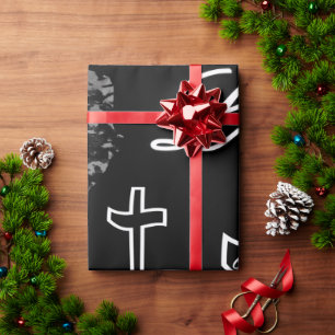 Life begins at the cross wrapping paper