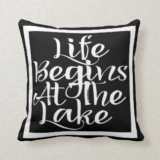 Life Begins At The Lake Cushion