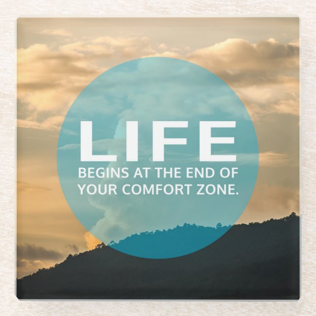 Life Begins Glass Coaster (Front)