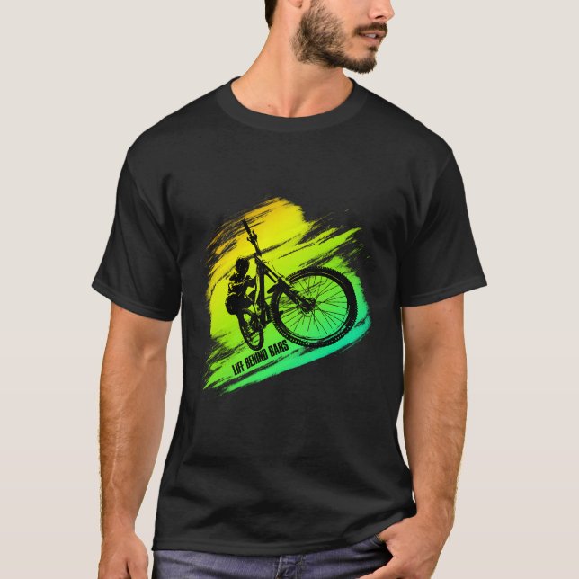 Life Behind Bars Gift Idea For Colouring Bmx Bike  T-Shirt (Front)