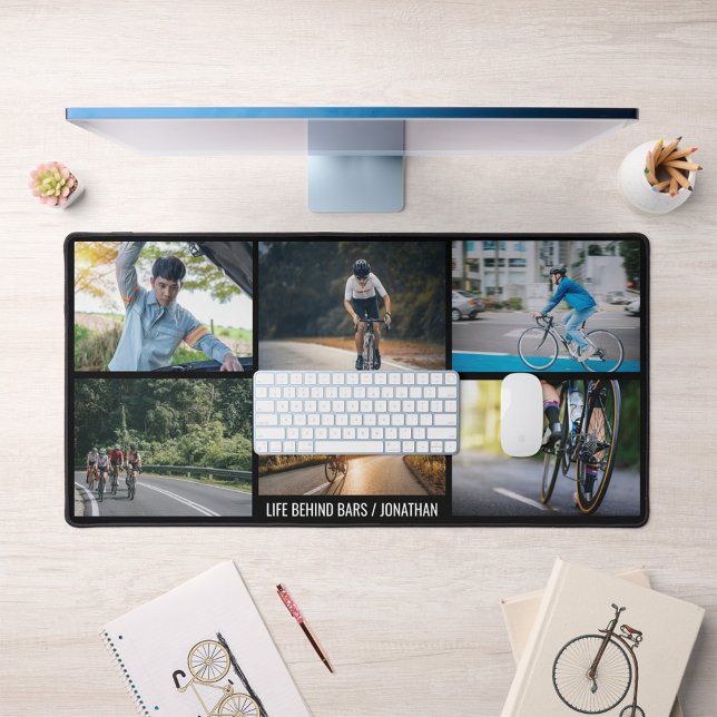 Life Behind Bars Personalise Images Bicycle Lovers Desk Mat (Creator Uploaded)