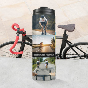 Life Behind Bars Personalise Images Bicycle Lovers Thermal Tumbler