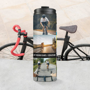 Life Behind Bars Personalise Images Bicycle Lovers Thermal Tumbler