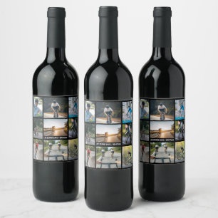 Life Behind Bars Personalize Images Bicycle Lovers Wine Label
