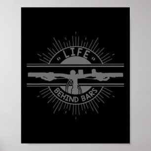Life Behind Rs Mountain Bike Biking Biker Gift  Poster