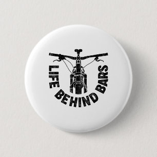 Life Behind Rs Mountain Biking Vintage Bicycle Bik 6 Cm Round Badge