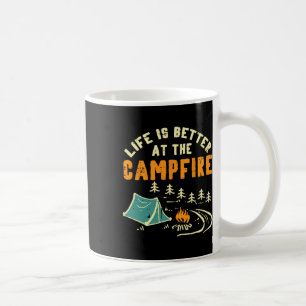 Life Better Campfire Camping Camper Boys Girl Kids Coffee Mug