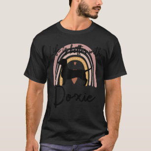 Life Better Doxie Rainbow Dog Women T-Shirt
