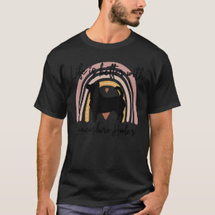 Life Better Lancashire Heeler Rainbow Dog Women T-Shirt