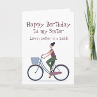 Life Better on a Bike Sister Birthday