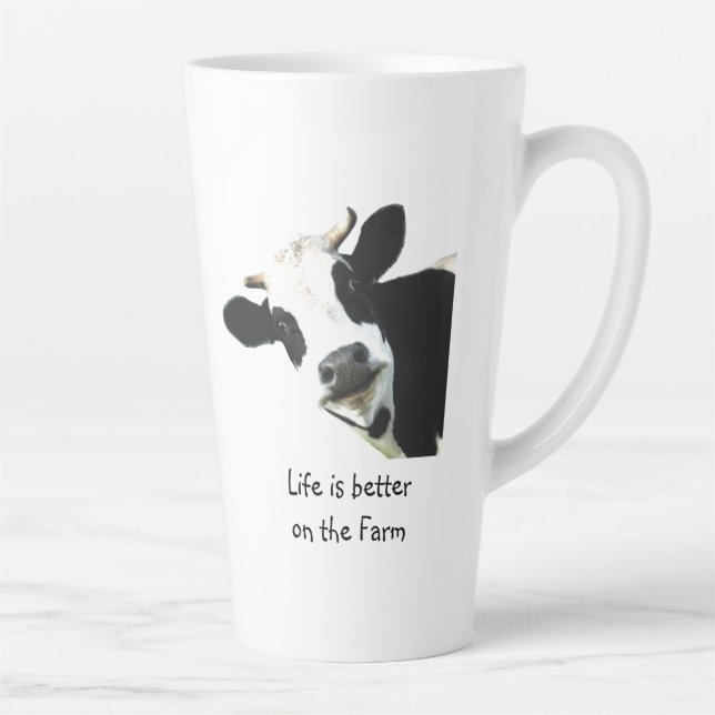 Life Better on the Farm Cow Animal Farm Fun Mug (Right)