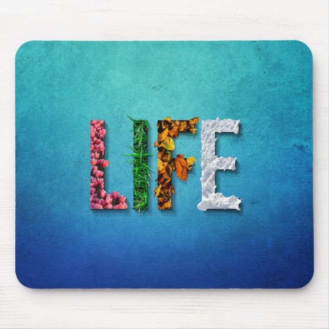 Life Blue Sky Water Fruit Food Snow Sea Laptop Mouse Pad (Front)