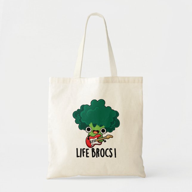 Life Brocs Cute Veggie Broccoli Pun Tote Bag (Front)