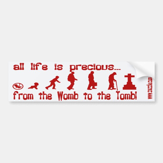 LIFE bumper stickers BY EKLEKTIX (Front)