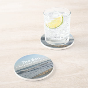 Life By the Sea Beach Sand Drink Coasters