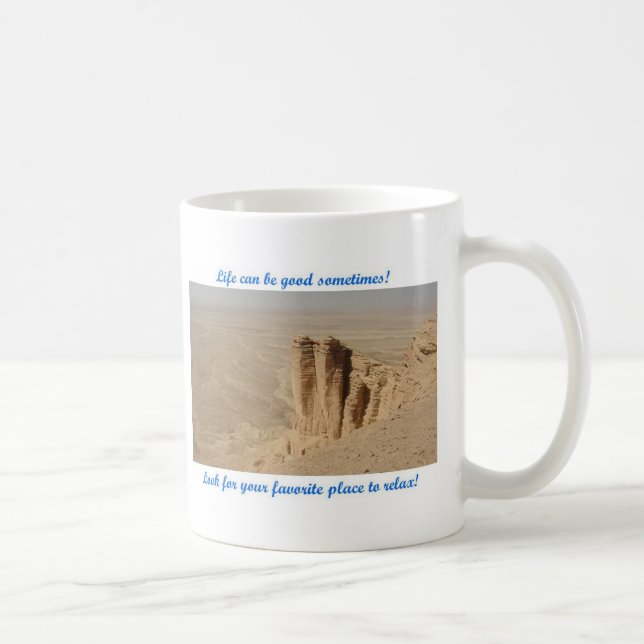 Life can be good - Edge of the World Coffee Mug (Right)