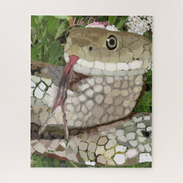 Life Changes, Snake Symbolism of Transformation Jigsaw Puzzle (Vertical)