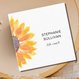 Life Coach Botanical  Square Business Card