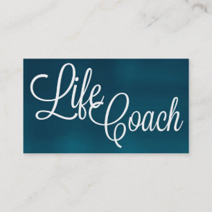Life Coach Brushed Business Card