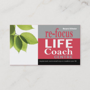 Life Coach Centre Personal Goals Motivational Business Card