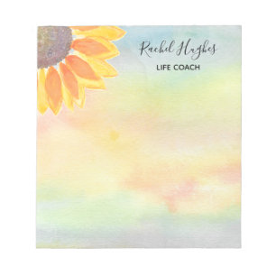 Life Coach Colourful Flower Notepad