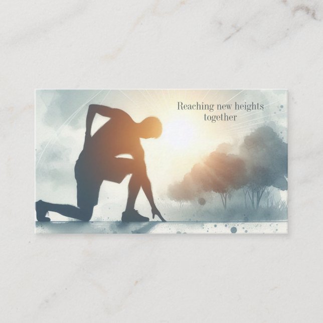 Life Coach Sport Trainer Quote Business Card (Front)