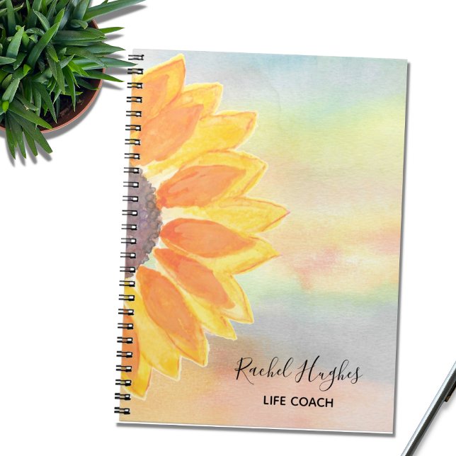 Life Coach Sunflower Colourful Notebook (Creator Uploaded)