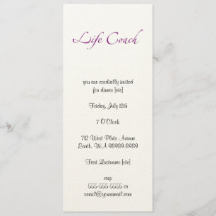 Life Coach Text Swash Invitation