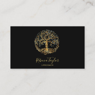 life coach tree of life therapist yoga healer busi business card