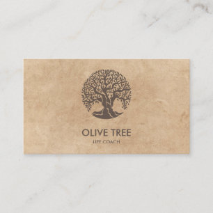 life coach tree of life yoga wellness business card