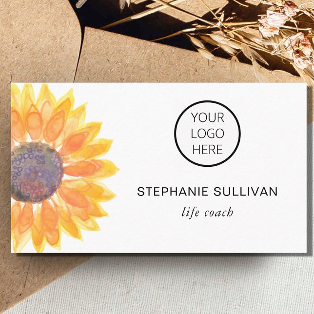 Life Coach Your Logo Botanical  Business Card (Creator Uploaded)